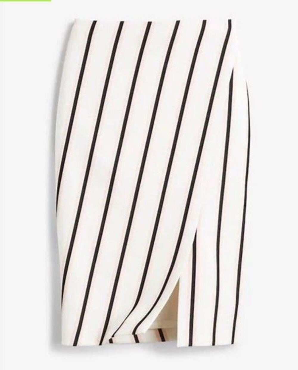 White House Black Market Asymmetrical Slit Stripe Pencil Skirt Sz 6 Pink Black